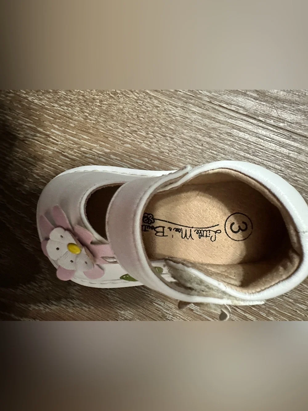 Girls Toddler Indant Size 3 Little Mae's Boutique Mary Jane Shoes pink  flower